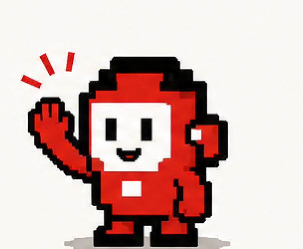Sid, the SideMission guide, waving
